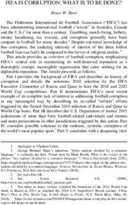 FIFA IS CORRUPTION: WHAT IS TO BE DONE?1 - Digital Commons at Michigan State ...
