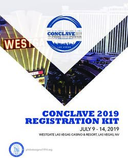 CONCLAVE 2019 REGISTRATION KIT - JULY 9 - 14, 2019 WESTGATE LAS VEGAS CASINO & RESORT, LAS VEGAS, NV