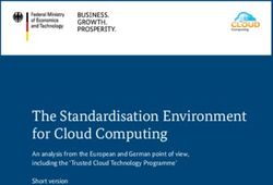 The Standardisation Environment for Cloud Computing - An analysis from the European and German point of view, including the 'Trusted Cloud ...