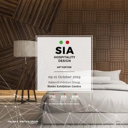 October 2019 Italian Exhibition Group Rimini Exhibition Centre - SIA Hospitality Design