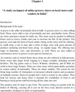 A study on impact of online grocery stores on local stores and vendors in India