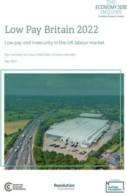 Low Pay Britain 2022 Low pay and insecurity in the UK labour market - Nye Cominetti, Rui Costa, Nikhil Datta & Felicia Odamtten May 2022 ...