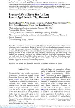 Everyday Life at Bjerre Site 7, a Late Bronze Age House in Thy, Denmark