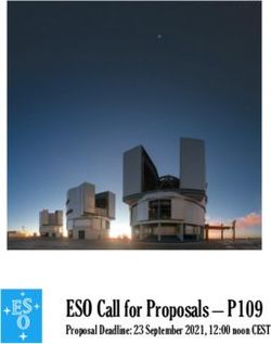 ESO Call for Proposals - P109 - Proposal Deadline: 23 September 2021, 12:00 noon CEST - European Southern ...
