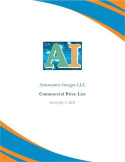 Commercial Price List - Autonomic Integra LLC As of July 1, 2021