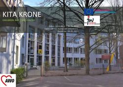 KITA KRONE CHILDREN DAY CARE CENTRE - Dates: 1.10.2021 - 30.09.2022 Open call for European volunteers Deadline: 09.05.2021 - Jugendwerk der AWO ...