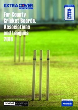 For County Cricket Boards, Associations and Leagues 2018 - Marshall ...