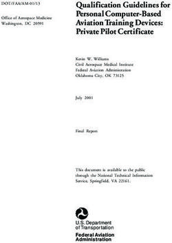 Qualification Guidelines for Personal Computer-Based Aviation Training Devices: Private Pilot Certificate