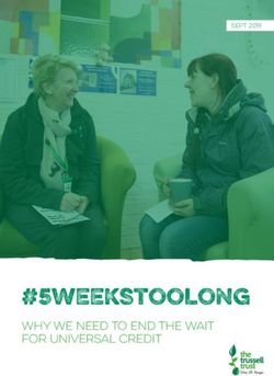 #5weekstoolong why we need to end the wait for universal credit - The Trussell Trust
