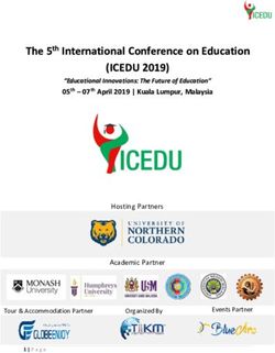 The 5th International Conference on Education - (ICEDU 2019)