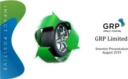 GRP Limited Investor Presentation August 2019 - GRP Ltd