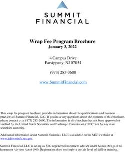 Wrap Fee Program Brochure - January 3, 2022 - Summit Financial