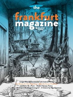 Juergen Boos in Conversation with Andreas R&ouml;tzer The Dream of a New Beginning - After the Corona Pandemic I'd Rather Be a Poem - Modern German ...