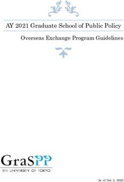 AY 2021 Graduate School of Public Policy Overseas Exchange Program Guidelines