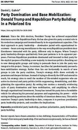Party Domination and Base Mobilization: Donald Trump and Republican Party Building in a Polarized Era - De Gruyter