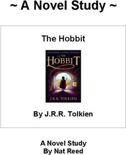 A Novel Study The Hobbit - By J.R.R. Tolkien