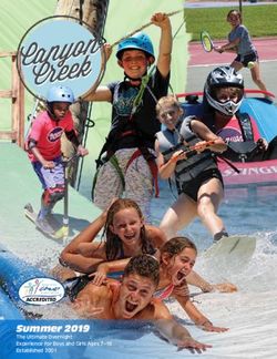Summer 2019 The Ultimate Overnight Experience for Boys and Girls Ages 7-16 Established 2001 - Canyon Creek Summer Camp