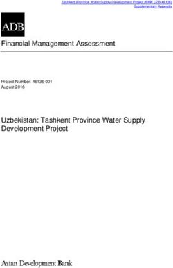 Financial Management Assessment Uzbekistan: Tashkent Province Water Supply Development Project