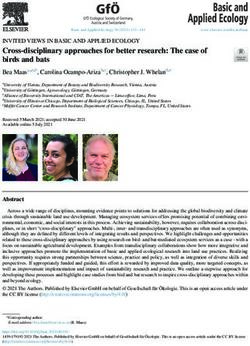 Cross-disciplinary approaches for better research: The case of birds and bats