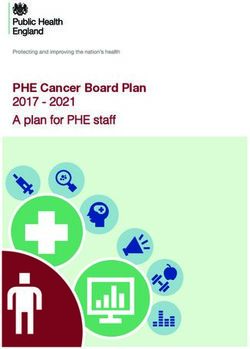 PHE Cancer Board Plan 2017 - 2021 A plan for PHE staff - Gov.uk