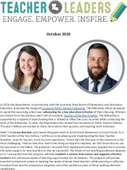 October 2020 - Louisiana Believes