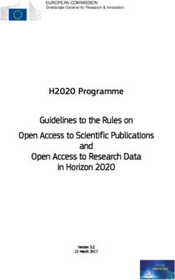 H2020 Programme Guidelines to the Rules on Open Access to Scientific Publications and Open Access to Research Data in Horizon 2020