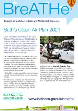 Bath's Clean Air Plan 2021 - Bath and North East Somerset Council
