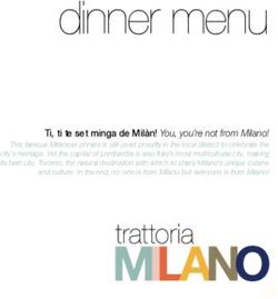 Dinner menu - Eataly Toronto