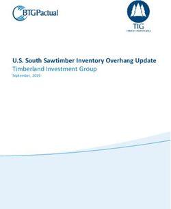 U.S. South Sawtimber Inventory Overhang Update Timberland Investment Group - September, 2019