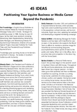 45 IDEAS Positioning Your Equine Business or Media Career Beyond the Pandemic - American Horse Publications