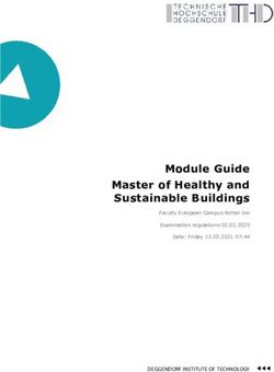 Module Guide Master of Healthy and Sustainable Buildings - DEGGENDORF INSTITUTE OF TECHNOLOGY