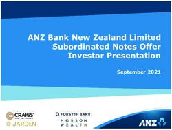 ANZ Bank New Zealand Limited Subordinated Notes Offer Investor Presentation - September 2021