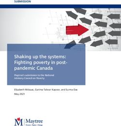 Shaking up the systems: Fighting poverty in post-pandemic Canada - SUBMISSION - Maytree's submission to the National Advisory Council on Poverty