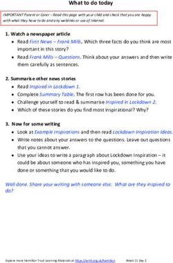 What to do today - St Peter's CE Primary School