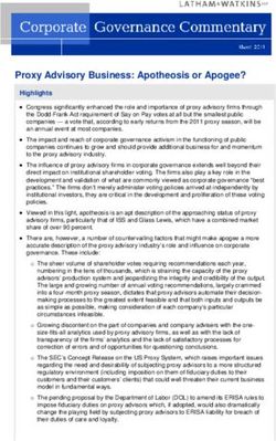 Proxy Advisory Business: Apotheosis or Apogee?