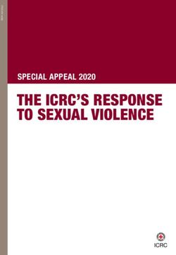 THE ICRC'S RESPONSE TO SEXUAL VIOLENCE - SPECIAL APPEAL 2020 - International ...