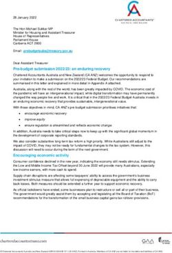 Pre-budget submission 2022/23: an enduring recovery