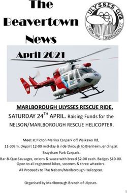 The Beavertown News April 2021 - MARLBOROUGH ULYSSES RESCUE RIDE - Ulysses Club of NZ Inc