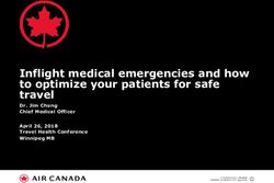 Inflight medical emergencies and how to optimize your patients for safe travel