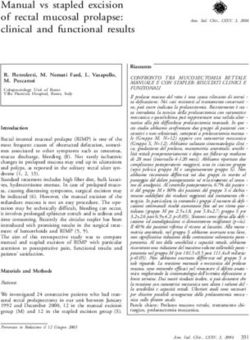 Manual vs stapled excision of rectal mucosal prolapse: clinical and functional results - Annali ...