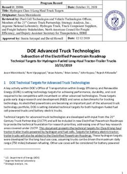 DOE Advanced Truck Technologies - Subsection of the Electrified Powertrain Roadmap - DOE Hydrogen ...
