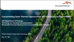 Concentrating Solar Thermal Opportunities and Challenges for ArcelorMittal