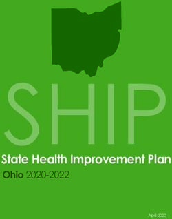State Health Improvement Plan - Ohio 2020-2022 April 2020 - Ohio ...