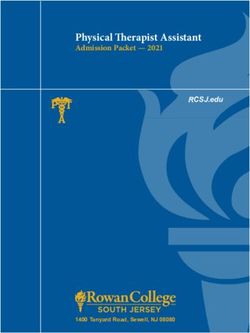 Physical Therapist Assistant - Admission Packet - 2021 P T A - RCSJ