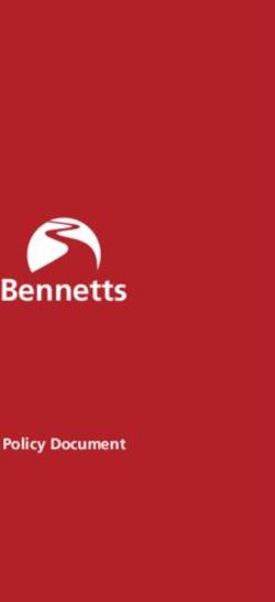 Bennetts Bennetts Policy Document - Bennetts Insurance