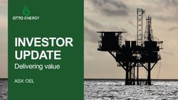 INVESTOR UPDATE Delivering value - ASX: OEL