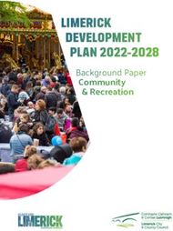 LIMERICK DEVELOPMENT PLAN 2022-2028 - Community & Recreation