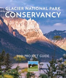 2021 PROJECT GUIDE - Glacier National Park Conservancy