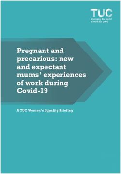 Pregnant and precarious: new and expectant mums' experiences of work during Covid-19 - A TUC Women's Equality Briefing