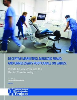 DECEPTIVE MARKETING, MEDICAID FRAUD, AND UNNECESSARY ROOT CANALS ON BABIES: Private Equity Drills into the Dental Care Industry